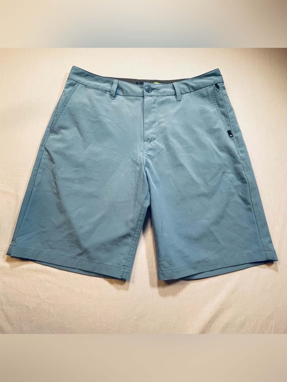 Quicksilver Amphibian Shorts Men 32* Blue Hybrid 4 Way Stretch Dry Flight Wick